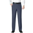 thumbnail image 2 of Mens Black Dress Pants Solid Color Zipper Button Straight Leg Wide Leg Casual Suit Pants, 2 of 3