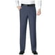 thumbnail image 2 of Pantalones largos para hombre, color liso, con cremallera, botones, pierna recta, pierna ancha, pantalones de traje casuales, pantalones de poliéster para hombre, 2 of 3