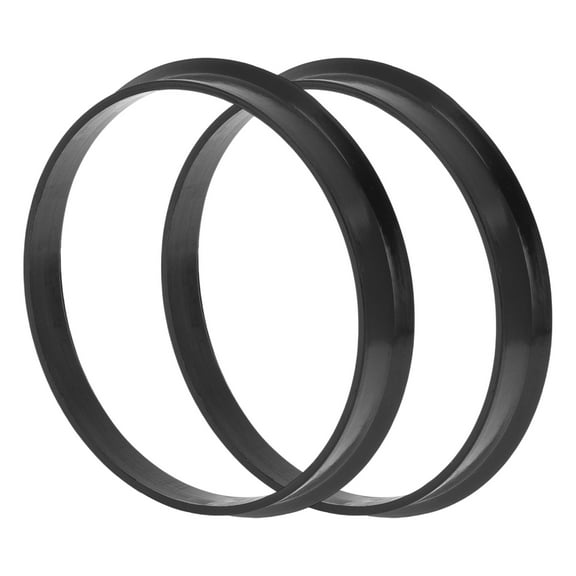 Car Wheel Hub Centric Rings Wheels Center Shaft Shock Absorbing Hubrings Durable Polycarbonate OD 70.6mm to ID 66.1mm 2 Pcs Black