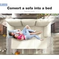 thumbnail image 5 of Betisef Sleeper Soft Bed,Pull Out Couch Bed with Storage Chaise,Iron Frame Soft Futon Sofa,Convertible Sleeper Couch for Living Room/Apartment/Office. (Corduroy L-Shape, Beige), 5 of 5