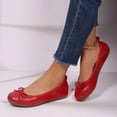 thumbnail image 5 of Rexoro Women Ballet Flats Elastic Round Toe Bow Foldable Dance Shoes Comfort Casual, 5 of 7