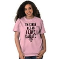 thumbnail image 3 of Vegan Love Karats Funny Diamond Lover Women's Plus Size Graphic Tee Brisco Brands 2X, 3 of 5