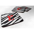 thumbnail image 1 of ""Caroline'S Treasures Cj1024-Efc Monogram-Zebra Red Foam Posavasos (Juego de 4) Letra inicial E 3.5"""" H X 3.5""" W Multicolor"", 1 of 1