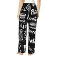 thumbnail image 3 of Daiia Pasta Bacon Women's Sleep Pant with Pockets and Drawstring,Pajama Pants-X-Large, 3 of 9