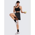 thumbnail image 3 of Falda Deportiva CRZ YOGA Skort de Tenis Cintura Alta UPF 50+ Negra M, 3 of 6