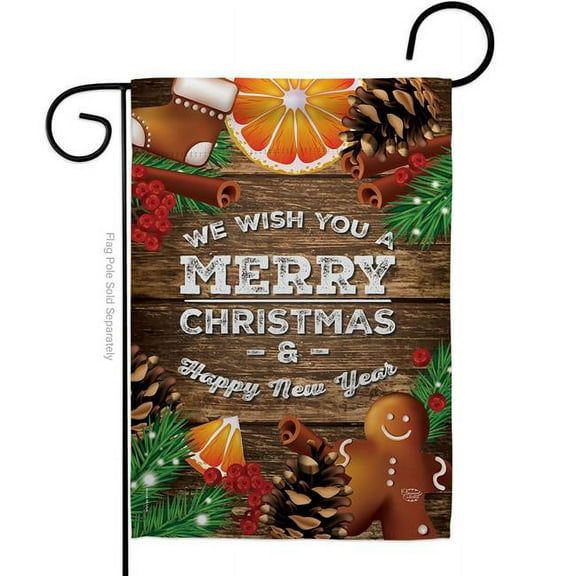 Ornament Collection  13 x 18.5 in. Christmas Sprit Garden Flag with Winter Double-Sided Decorative Vertical Flags House Decoration Banner Yard Gift