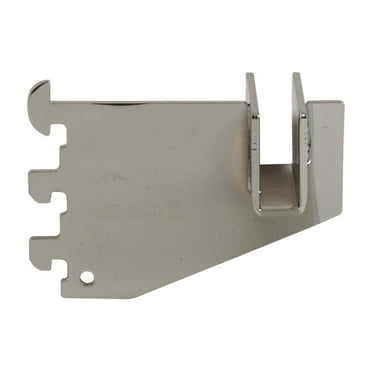 Econoco - SLT/3 - 3" Chrome Hangrail Bracket to Hold Rectangular Tubing For Beacon Line Slots - Sold in Pack of 25