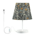thumbnail image 7 of Yayeee Mini Table Lamp 10.8" Dimmable with Fabric Shade 3 Color Temperatures, Halloween Dancing Skeleton, 7 of 7
