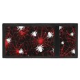 thumbnail image 3 of FUIALDOLG Red Spider Web Pattern Trifold Pouch, Polyester Fabric Children's Wallet for School, Thin Foldable Coin Bag, 3 of 4