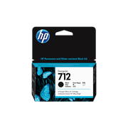 HP 712 38-ml Black DesignJet Ink Cartridge, 3ED70A