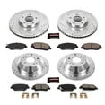 thumbnail image 3 of PowerStop Front and Rear Z23 Evolution Sport Carbon-Fiber Ceramic Brake Pad and Drilled & Slotted Rotor Kit Fits: HYUNDAI Select Models K7514, 3 of 10