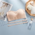 thumbnail image 6 of CAIXIA Girls Strapless Bra for Teens Girls Bandeau Bras Wireless Training Bras with Detachable Strap, 6 of 8