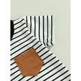 thumbnail image 6 of Hirigin Baby Boy Jumpsuit Newborn Summer Clothes 3 6 12 18 Months Short Sleeve Striped Romper Playsuit Bodysuit, 6 of 8