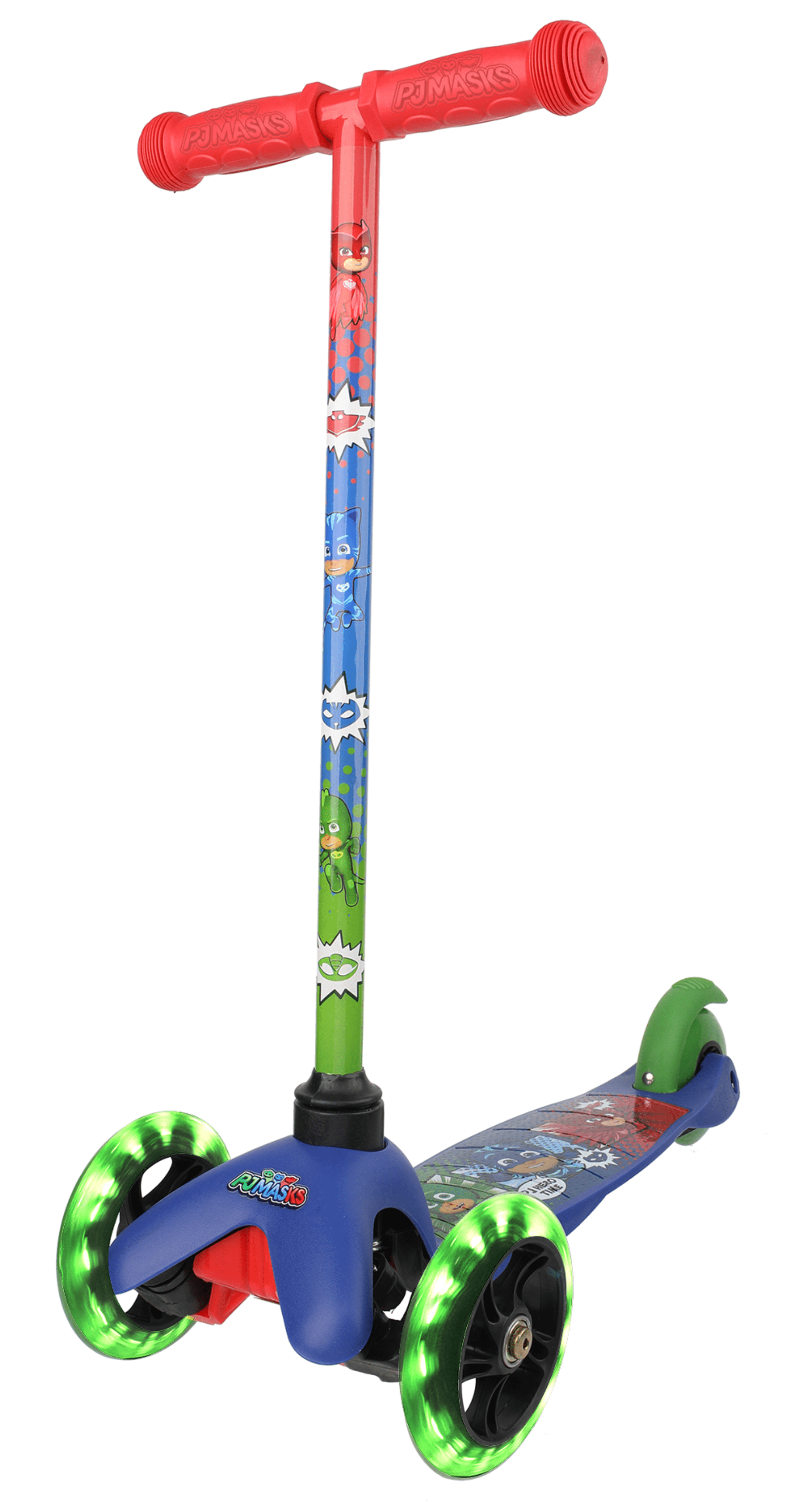 PJ Masks with Front Plate Kids Adjustable Three Wheel Tri Scooter 