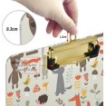 thumbnail image 4 of FMSHPON Fox Hedgehog Bear Snail Clipboard Hardboard Wood Nursing Clip Board and Pull for Standard A4 Letter 13x9 inches, 4 of 5