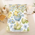 thumbnail image 5 of Erosebridal Wild Birds Blue Flower Bed Sheets,Vintage Easter Eggs Happy Easter Kids King Sheets For Girls 4-Piece, 5 of 6