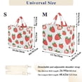 thumbnail image 2 of FORMRS Womens Corduroy Tote Bag Crossbody Shoulder Handbag with Pocket, Strawberry, 2 of 7
