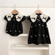 thumbnail image 2 of Vestido de verano de estilo coreano para niña, vestidos de princesa con lazo bordado y cuello de mariposa, mono para bebé, ropa para hermanas, 2 of 6