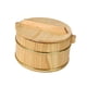 thumbnail image 2 of Plato de cena multifunción de barril de arroz al vapor de madera, tazón de arroz redondo, arroz para sushi 18cmx18cmx12cm, 2 of 9