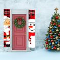 thumbnail image 2 of Pancartas navideñas para puertas, letrero navideño para porche, letrero decorativo para colgar de bienvenida, decoraciones para interiores y exteriores de Año Nuevo, 180x30cm, estilo 3, 2 of 5