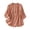 Orange, variant on Conairie Linen Shirts for Womens Half Sleeve Mandarin Collar Blouses Solid Color Vintage Loose Summer Tops Khaki M