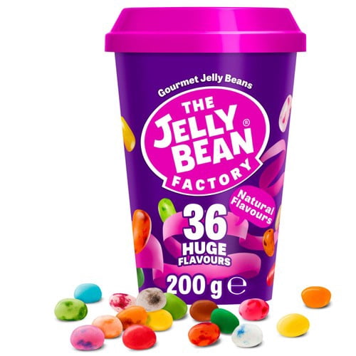 Jelly Bean Factory Jelly Bean Cup 200g, British Import (Pack of 6)