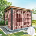 thumbnail image 6 of Outdoor Curtains for Patio Waterproof, Western Texas Star Retro Outdoor Privacy Panels Grommet, Country Vintage Red Beige Plaid Blackout Outside Curtains for Porch/Cabana 54"x95", 2 Panels, 6 of 8