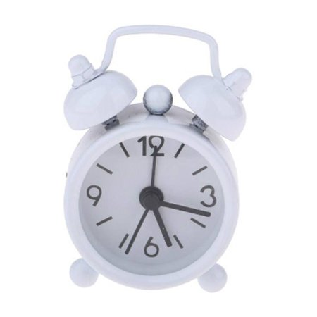 CCOCC Alarm Clock,Small Metal Alarm Clock,Travel-Friendly Table Clock,Quiet Alarm Clock for Gentle Wake Up