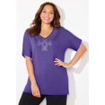 thumbnail image 2 of Catherines Women's Plus Size Embellished Dolman Tunic, 2 of 2