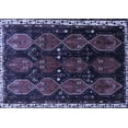 thumbnail image 1 of Ahgly Company Machine Washable Indoor Rectangle Persian Blue Traditional Area Rugs, 5' x 8', 1 of 4