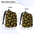 thumbnail image 4 of Balery Sunflowers Vintage Canvas Backpack for Men and Women - Large Capacity, Durable Travel Laptop Bag for School, Work, Hiking, and Outdoor Activities, 4 of 7
