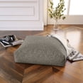 thumbnail image 2 of Jaxx Brio Large Décor Floor Pillow / Meditation Yoga Cushion, Shearling Faux Lamb, Smoke, 2 of 2