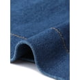 thumbnail image 6 of Agnes Orinda Women's Plus Size Denim Pencil Skirts High Waist Work Casual Summer Midi Jean Skirt with Pockets 1X Blue, 6 of 7