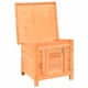 thumbnail image 4 of Casa para gatos VidaXL para exteriores, madera maciza marrón/verde, resistente a la intemperie, 4 of 9