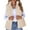 Cream White, variant on Women Fall Fashion Sleeveless Vest Winter Cropped Outerwear Warm Puffy Stand-Up Collar Down Cream White S