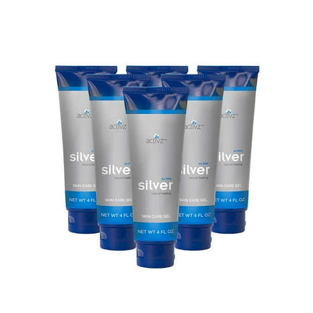 Activz 24 PPM Natural Healing Silver Skin Care Gel 4oz 6-pack - Walmart.com