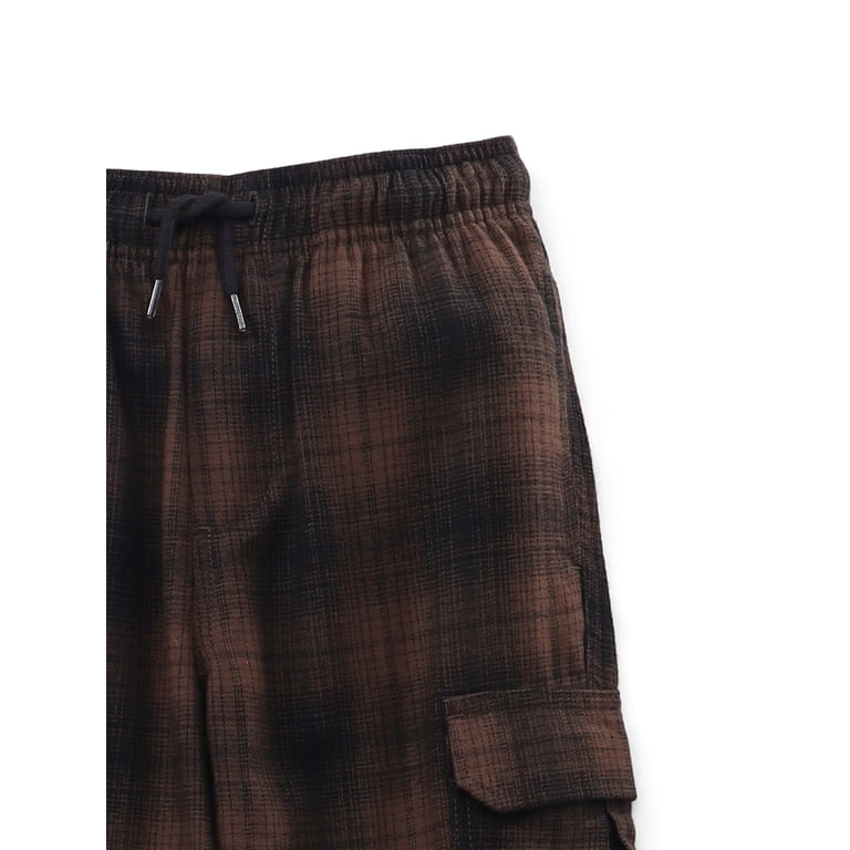 Weekend Academy Boys Plaid Flannel Cargo Pants photo 2