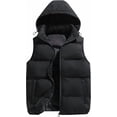 thumbnail image 1 of Chaleco acolchado de invierno para hombre con capucha extraíble para exteriores, 1 of 5