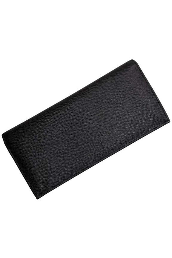 Pre-Owned Prada bifold long wallet f-25072 Black NERO 2MV836 Wallet Saffiano leather 62 D PRADA...