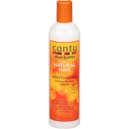 (2 pack) Cantu Shea Butter for Natural Hair Moisturizing Curl Activator Cream, 12 (Best Way To Keep Natural Hair Moisturized)