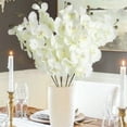 thumbnail image 4 of 6 Pcs Artificial Phalaenopsis 26.7in Long Stem Non-woven Fabric Fake Flower European Photography Props Dining Table Wedding Outdoor Home Decoration, 4 of 6