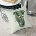 thumbnail image 6 of Square Throw Pillow Covers with Core, Cartoon Walking Elephant Pillows for Sofa Beds, 18" x 18" Multicolor, 6 of 9