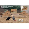 thumbnail image 5 of Outdoor Bunny Cage Chicken Coop Pet House Hutch for Rabbits With Waterproof Roof & Pull Out Tray, 5 of 7