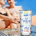 thumbnail image 2 of Beach Tumbler Gifts for Women, Best Beach Themed Gift Ideas for Beach Lover, Beach Cup for Girls Friends Sister Daughter, Let''s Go to the Beach 20oz Stainless Steel Tumbler, 2 of 6