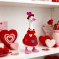 thumbnail image 6 of RUINIXCW Valentines Day 7 Inch Deck Goose Outfits Mini Porch Goose Outfit for Desktop Goose Figurine Decor Holiday Desk Goose Felt Clothes (No Goose), 6 of 10
