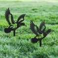 thumbnail image 4 of 2Pcs Duck Metal Decorative Garden Stakes Funny Flying Wild Duck Metal Silhouette Statues Animal Garden Ornament Gifts Black Yard Art, 4 of 7