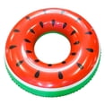 thumbnail image 1 of Summer Swimming Ring Swimming Pool Watermelon Print Inflatable Ring PVC Donut Water-playing Toys, 1 of 10