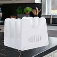 thumbnail image 6 of Tgbvmt Kitchen Utensil Holder 5.31x5.12x4.56 Inches Foldable Drainage Pot Lid Rack Chopsticks Spoon Spatula Organizer for Countertop Camping Home Cooking Tool Storage Multifunctional Rack, 6 of 6