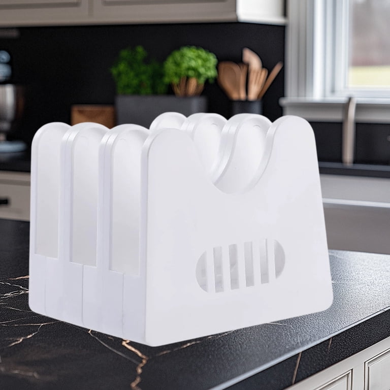 Expandable Pan Organizer Rack, 10 Adjustable Compartments, White - Kitchen Cabinet Organizer For Pots, Pans, Lids & Bakeware - Pantry & Countertop Storage
