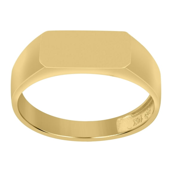 10kt 10k Yellow Gold Mens Signet Ring